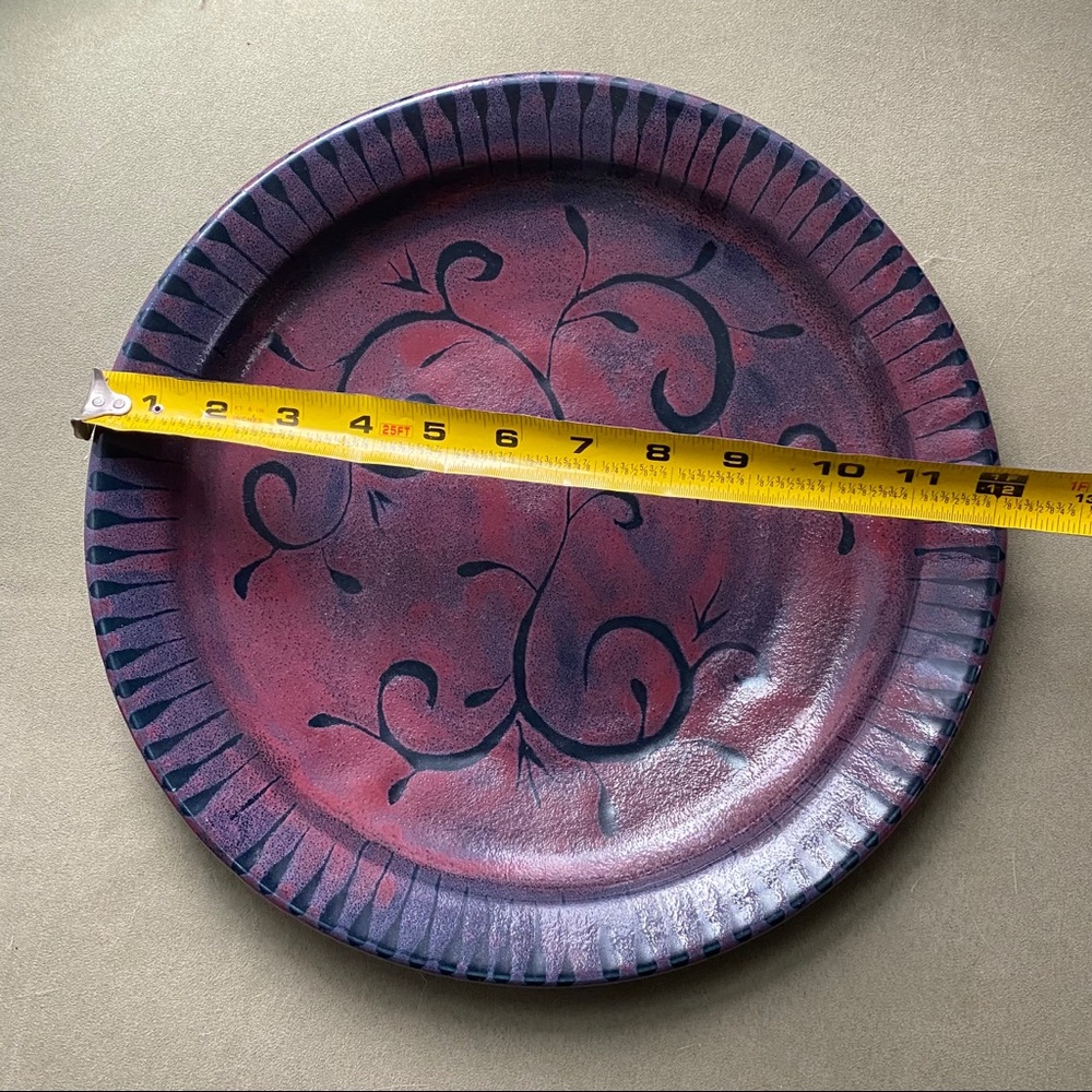 Artisan decorative serving plate - Picture 4 of 8